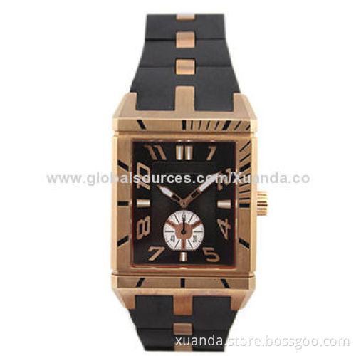 IP Black men's stainless steel analog watches, cool style, OEM designs are accepted